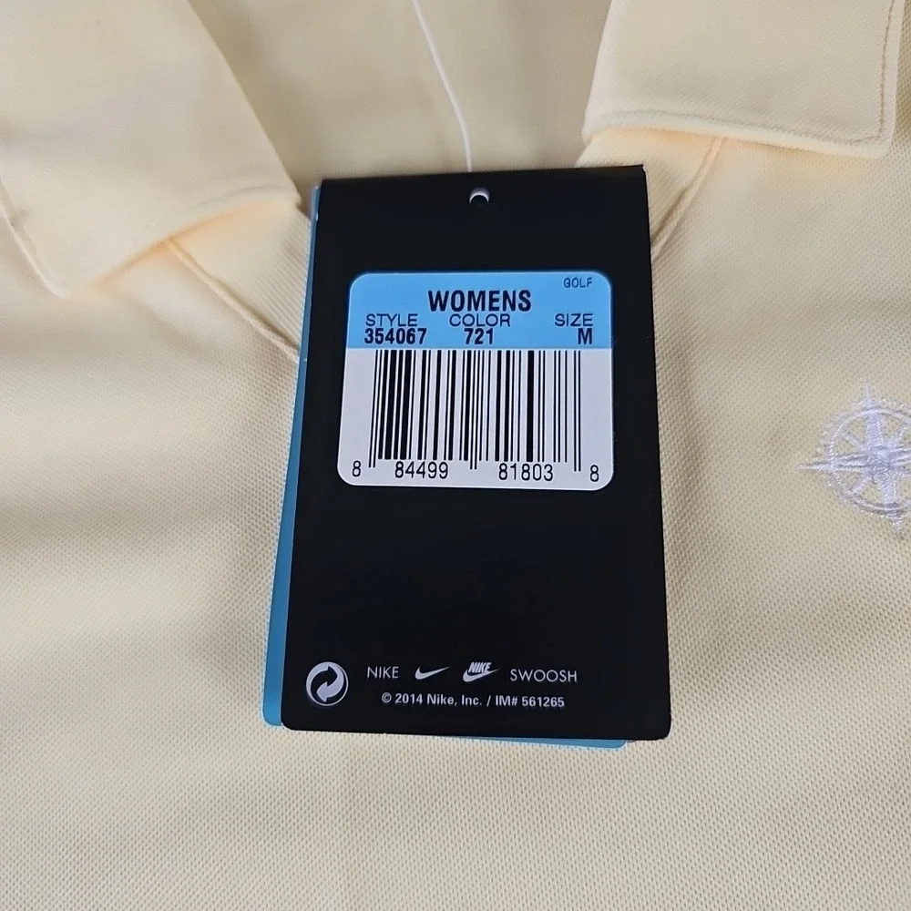 Nike Golf‎ Dri-Fit Womens Medium Polo Embroidered Lakeview Health Logo NWT